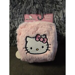 Hello Kitty Pink Plush Zip Gift Set   NWT